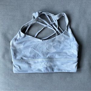 Lululemon Free to Be Longline Bra white cami size 8
